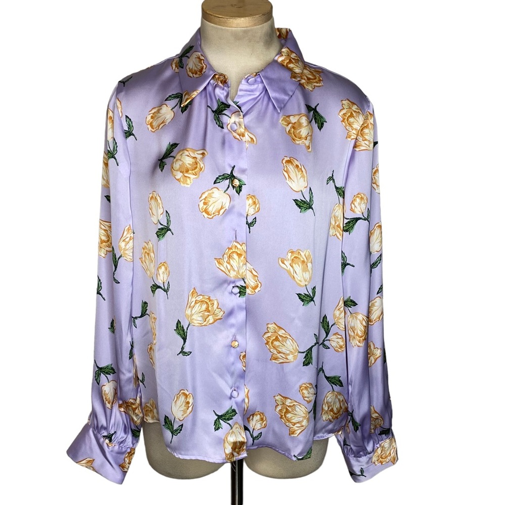 Zara Floral Long Sleeve Top